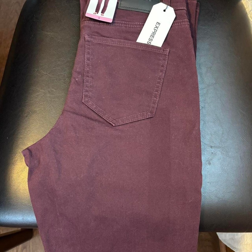Express Women's Wine Wash Jeans Size 12 NWT MSRP $98 - Picture 3 of 5